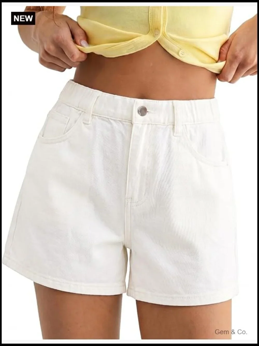 High Waisted Baggy Wide Leg Mom Denim Shorts 4